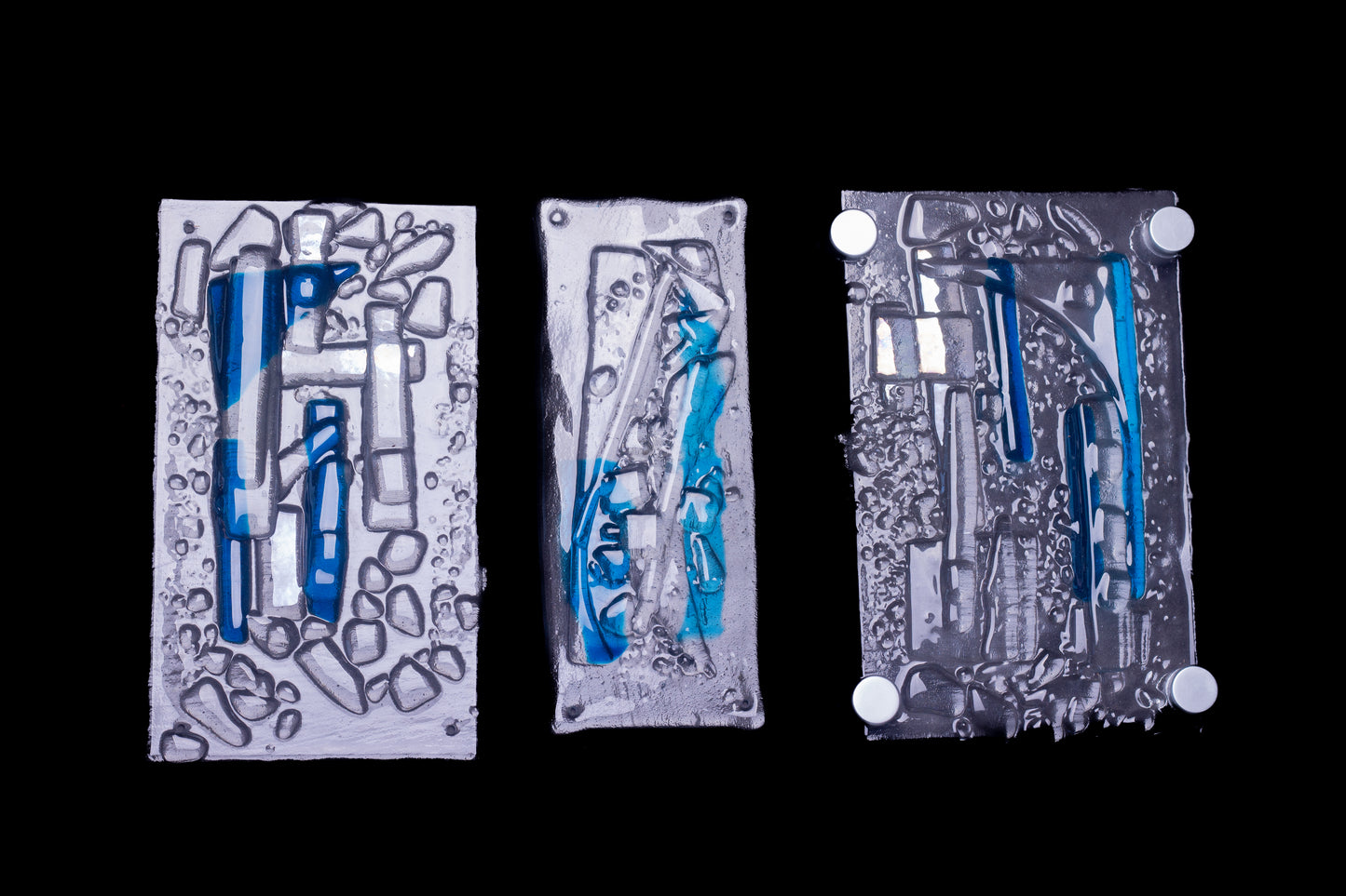 Rectangle art-déco Bleu