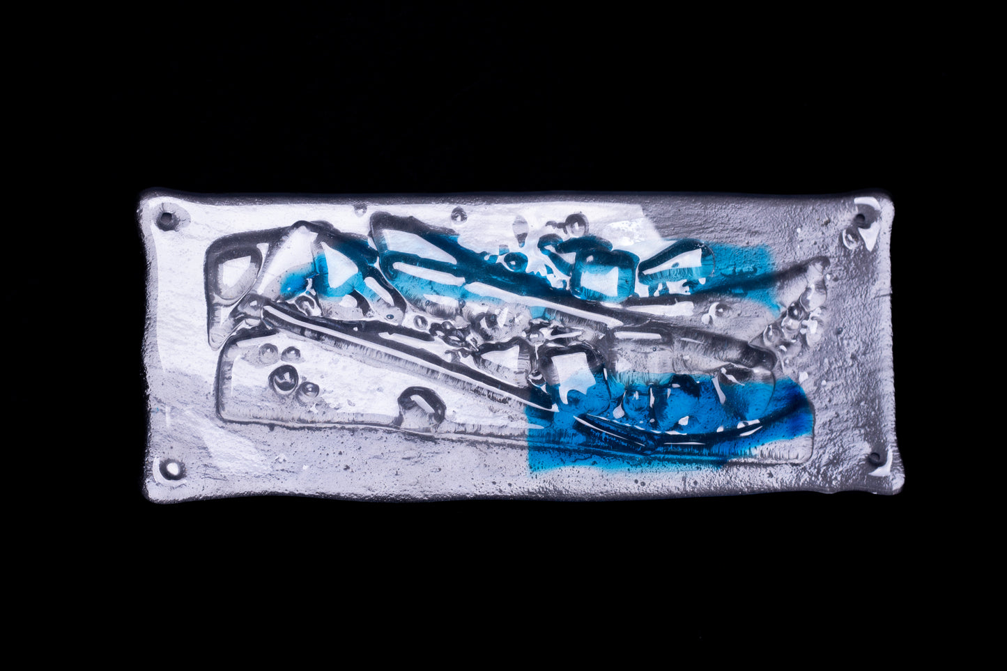 Rectangle art-déco Bleu