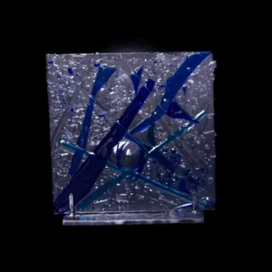 Glass sculpture "In Action"