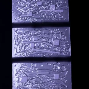 grey art deco rectangle